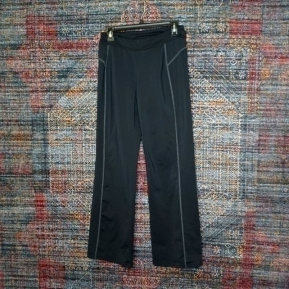 Athleta womens charcoal stow yoga pants Mx32 EUC